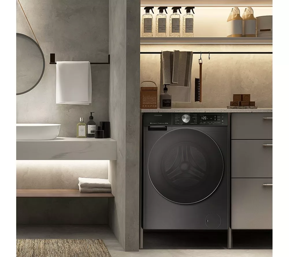HISENSE 5S Series Auto Dosing WD5S1045BB WiFi-enabled 10.5 kg Washer Dryer - Black