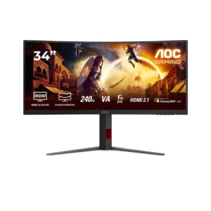 AOC CU34G4Z Wide Quad HD 34" Curved VA Gaming Monitor - Black