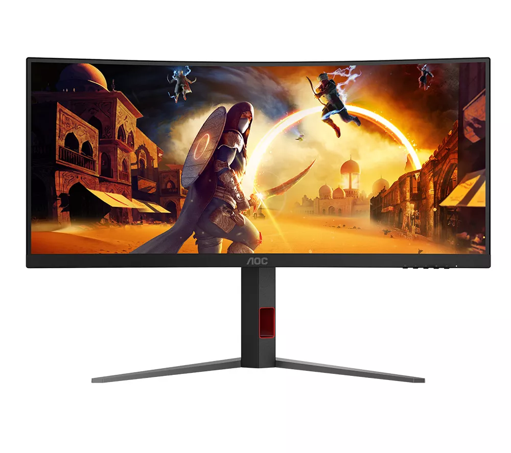 AOC CU34G4Z Wide Quad HD 34" Curved VA Gaming Monitor - Black
