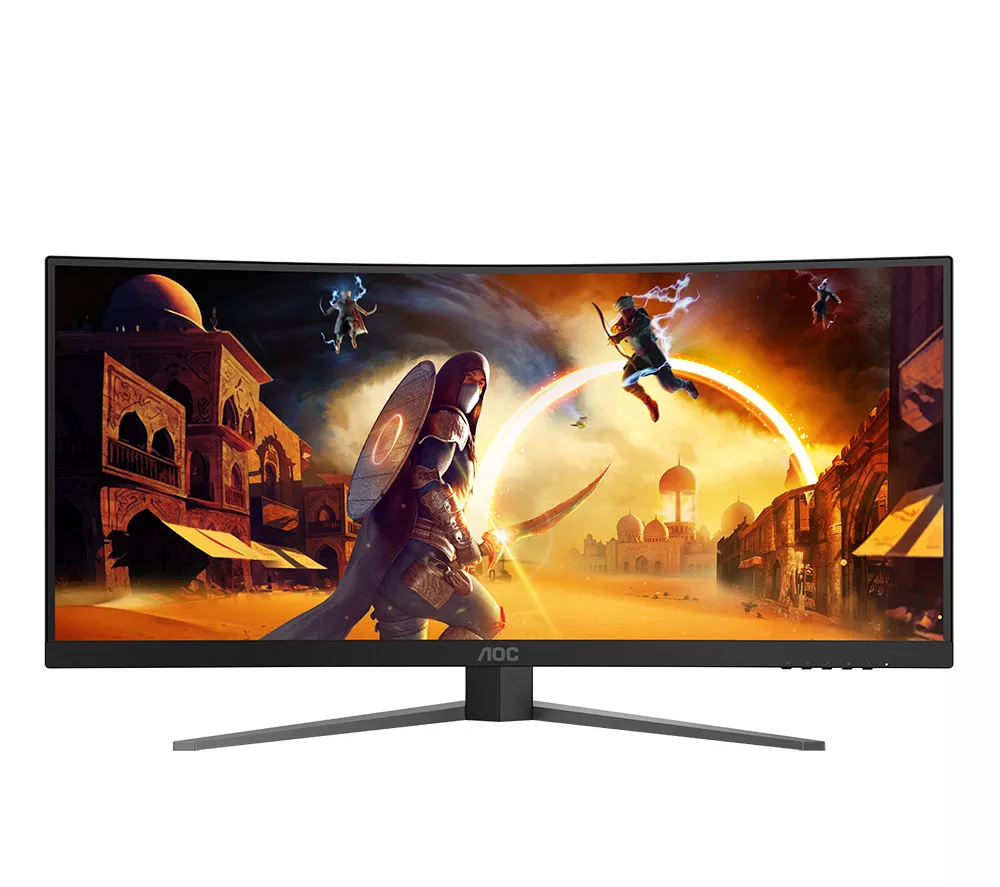 AOC CU34G4Z Wide Quad HD 34" Curved VA Gaming Monitor - Black