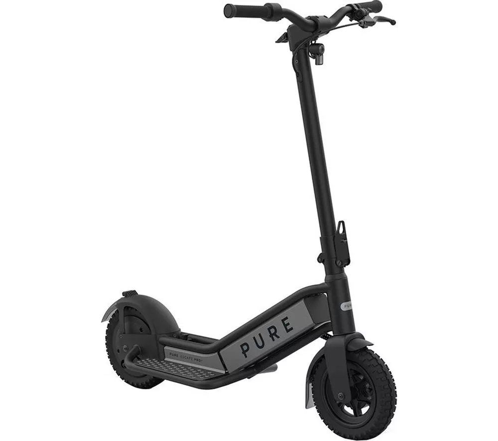 PURE ELECTRIC Pure Escape Pro+ Folding Electric Scooter – Black
