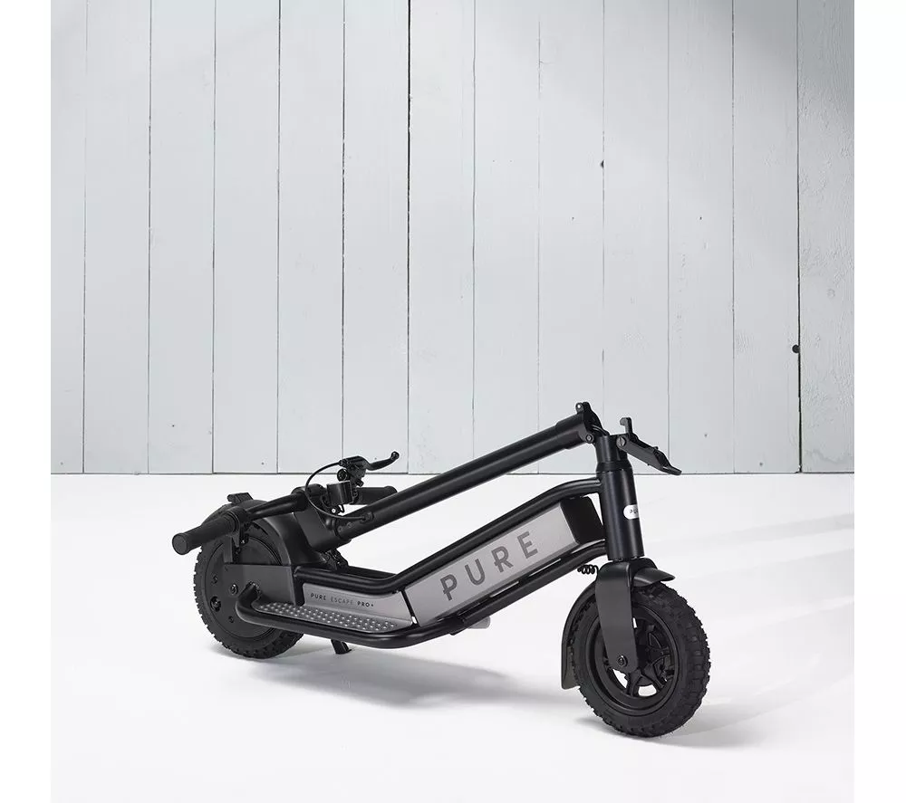 PURE ELECTRIC Pure Escape Pro+ Folding Electric Scooter – Black