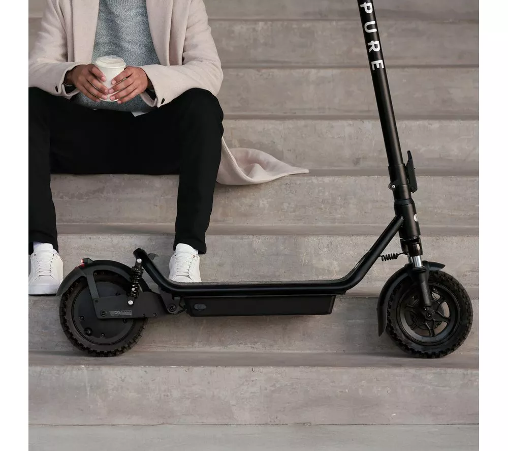 PURE ELECTRIC Pure Air5 Pro+ Suspension Folding Electric Scooter - Black