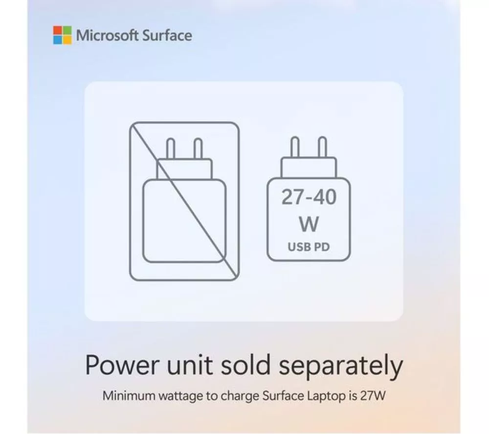 MICROSOFT 13" Surface Laptop, Copilot+ PC - Snapdragon X Plus, 512 GB SSD, Platinum
