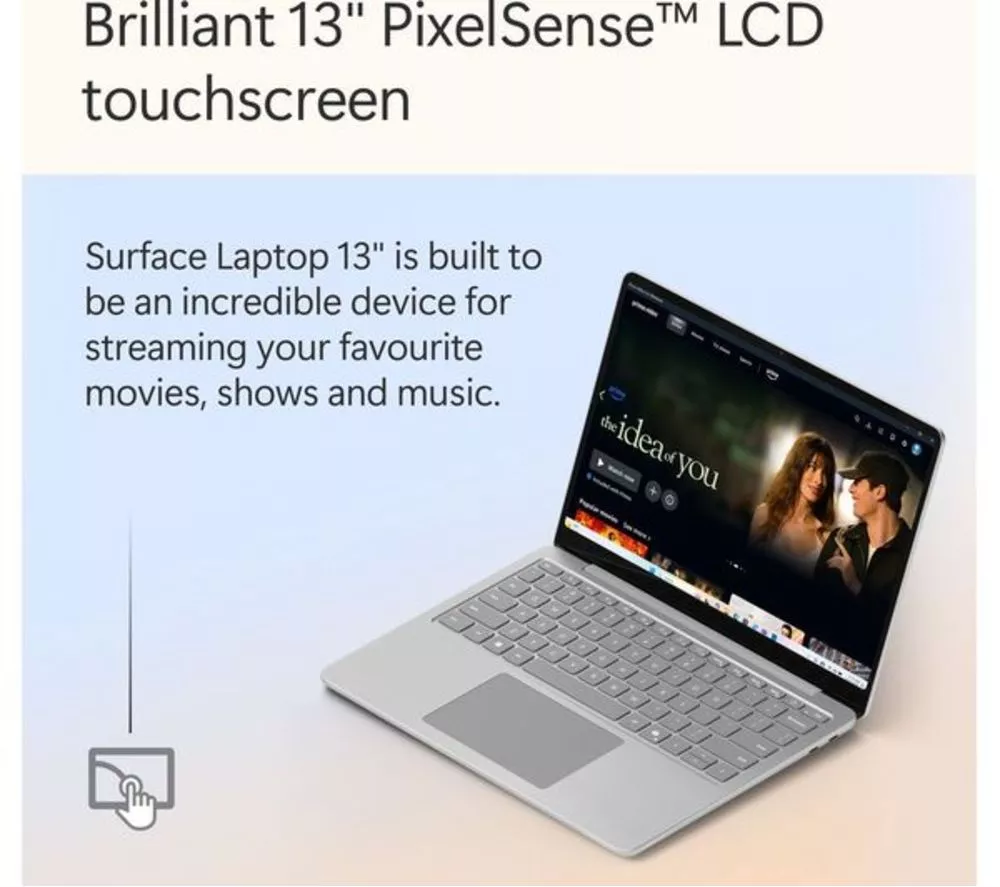 MICROSOFT 13" Surface Laptop, Copilot+ PC - Snapdragon X Plus, 512 GB SSD, Platinum