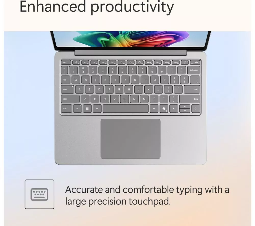 MICROSOFT 13" Surface Laptop, Copilot+ PC - Snapdragon X Plus, 256 GB SSD, Platinum