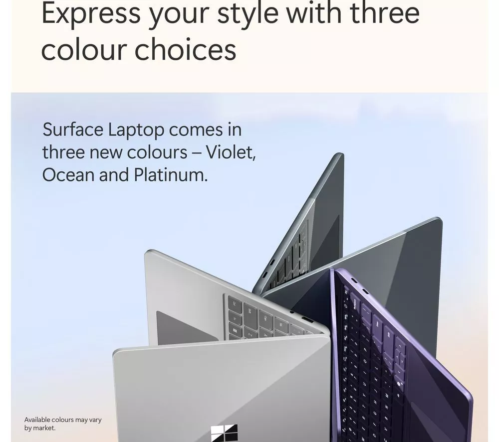 MICROSOFT 13" Surface Laptop, Copilot+ PC - Snapdragon X Plus, 256 GB SSD, Platinum