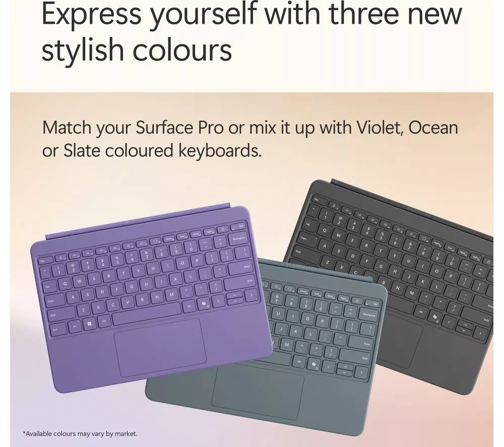 MICROSOFT 12" Surface Pro, Copilot+ PC - Snapdragon X Plus, 256 GB SSD, Platinum