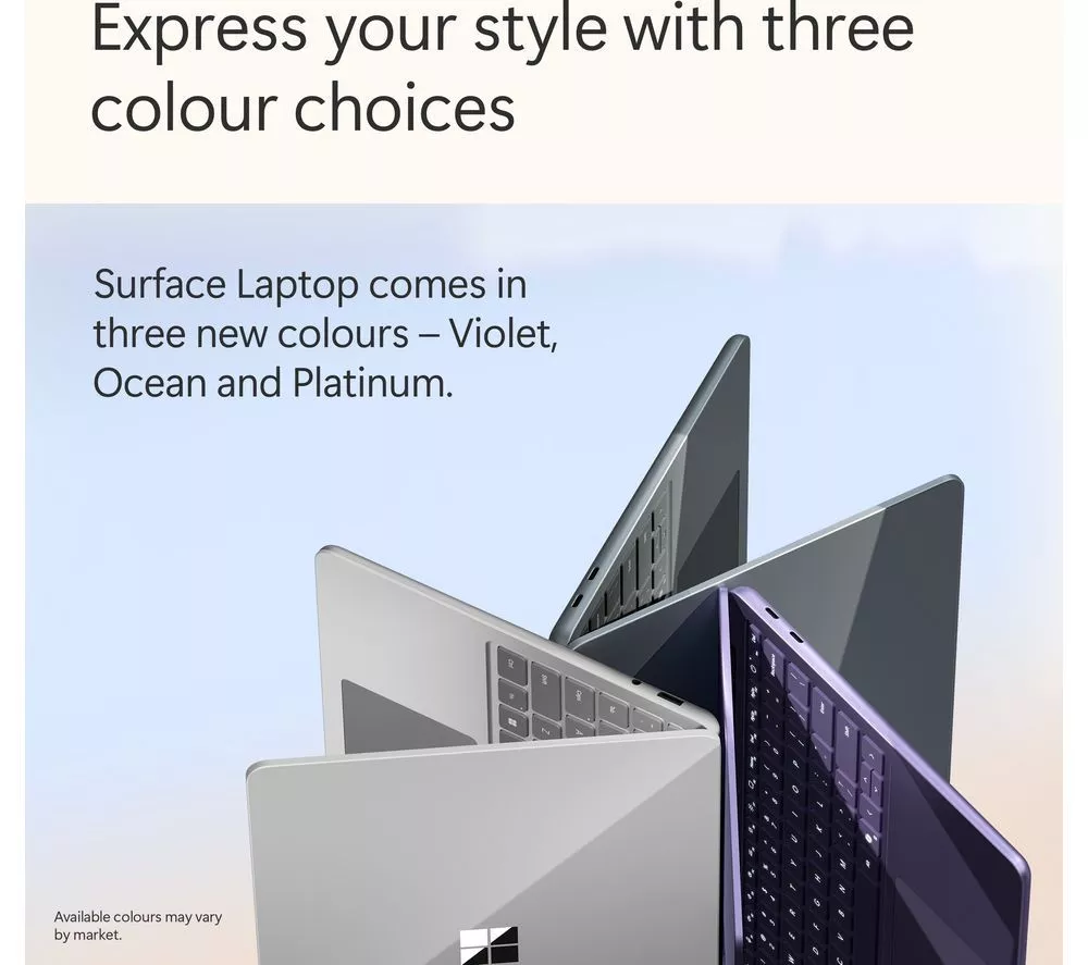 MICROSOFT 13" Surface Laptop, Copilot+ PC - Snapdragon X Plus, 512 GB SSD, Ocean