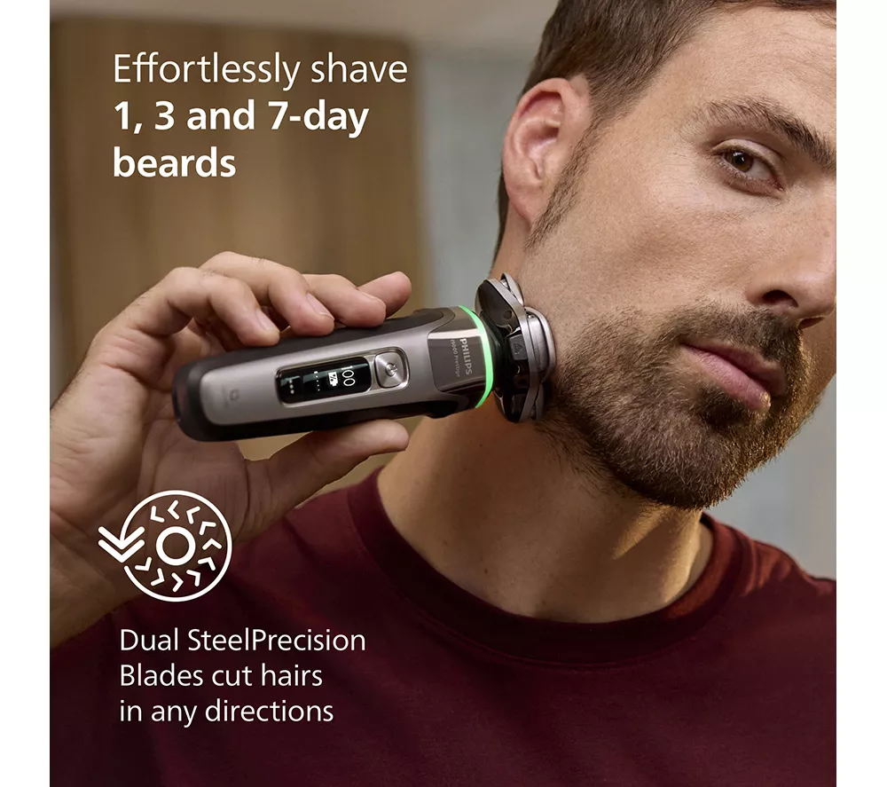 PHILIPS i9000 XP9202/10 Prestige Wet & Dry Rotary Shaver - Dark Slate