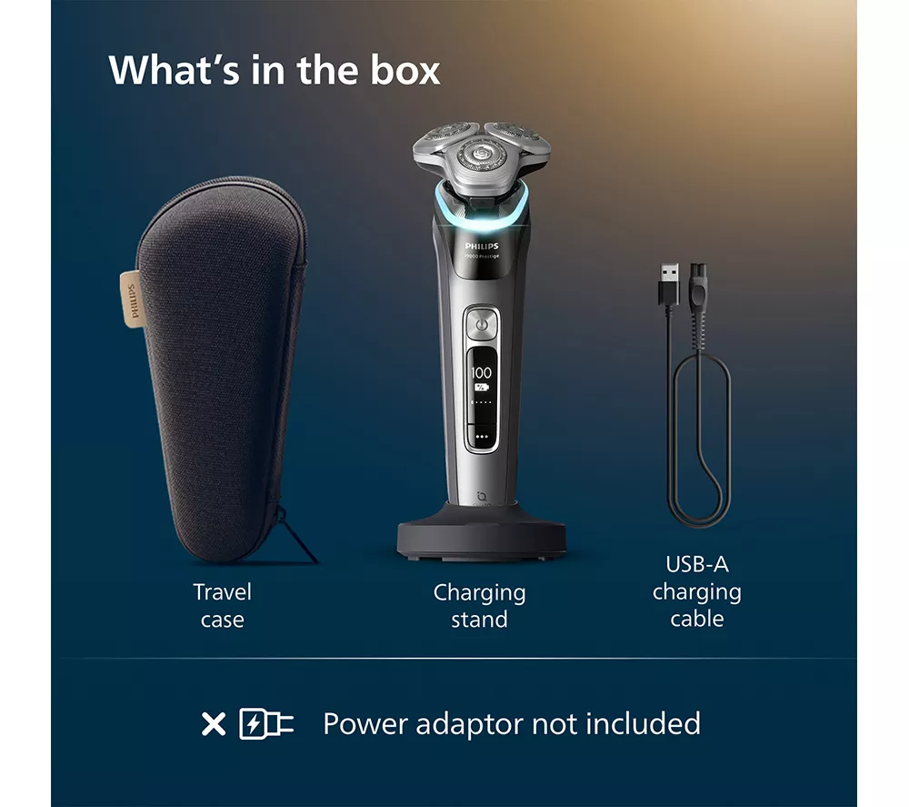 PHILIPS i9000 XP9202/10 Prestige Wet & Dry Rotary Shaver - Dark Slate