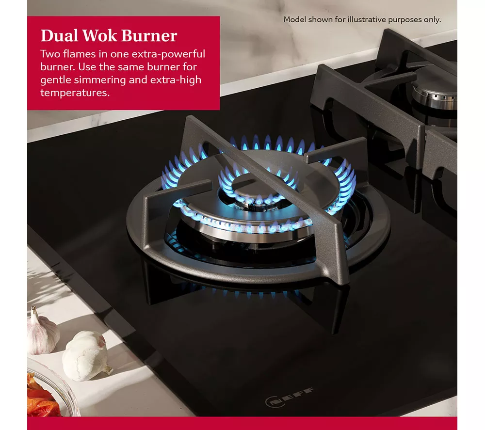 NEFF N70 T27CIQ8S0 75 cm Gas Hob - Black