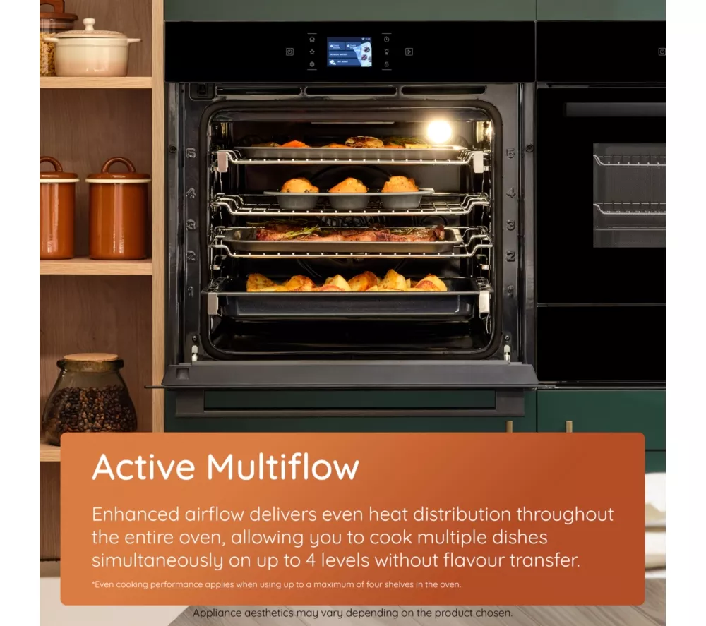 HOTPOINT Class 6 ActiveMultiflow HOI68PPT2SBUK Electric Pyrolytic Oven - Black