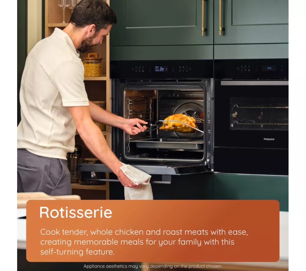 HOTPOINT Class 6 ActiveMultiflow HOI68PPT2SBUK Electric Pyrolytic Oven - Black