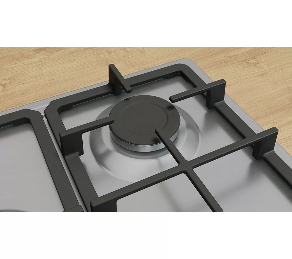 BOSCH Series 4 PGQ7B5K90 75 cm Gas Hob - Stainless Steel