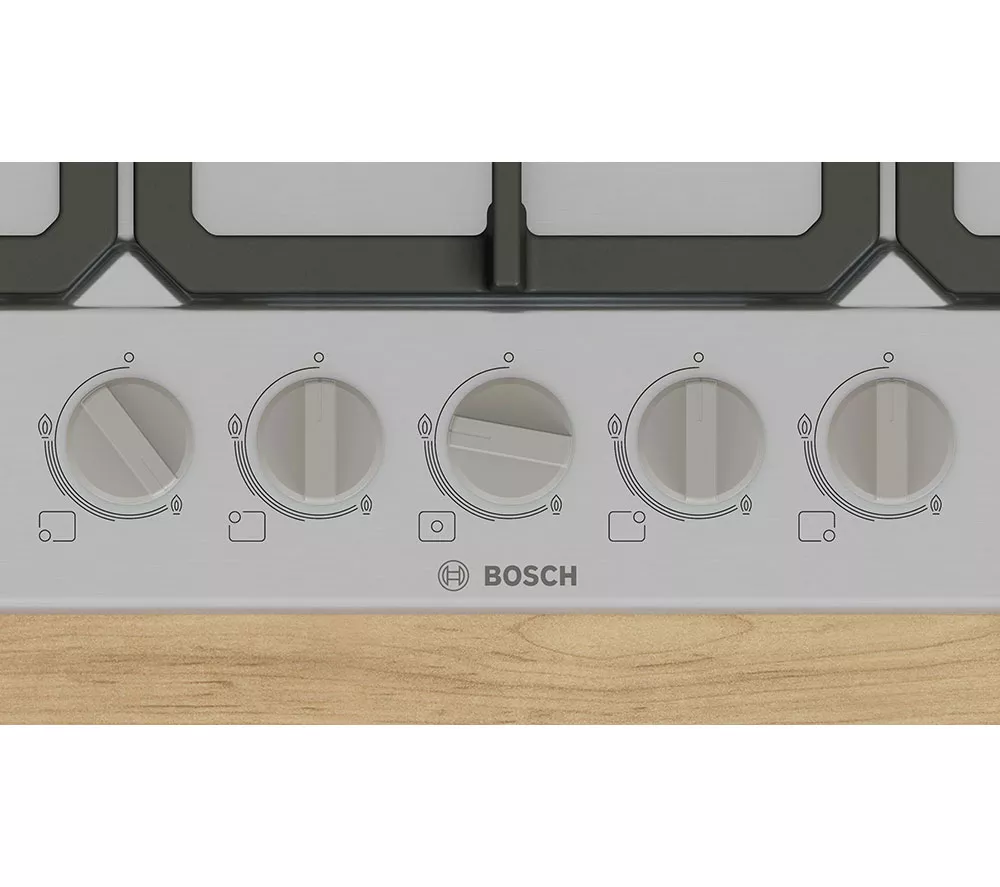 BOSCH Series 4 PGQ7B5K90 75 cm Gas Hob - Stainless Steel