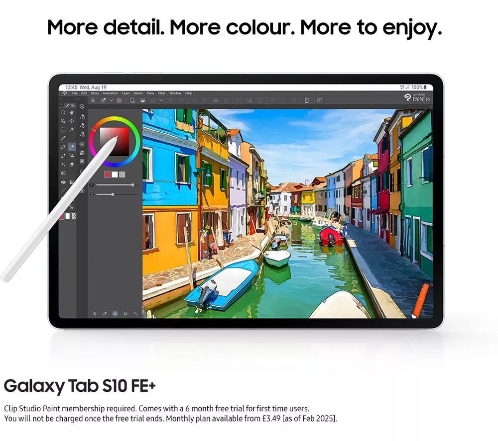 SAMSUNG Galaxy Tab S10 FE+ 13.1" Tablet - 256 GB, Blue
