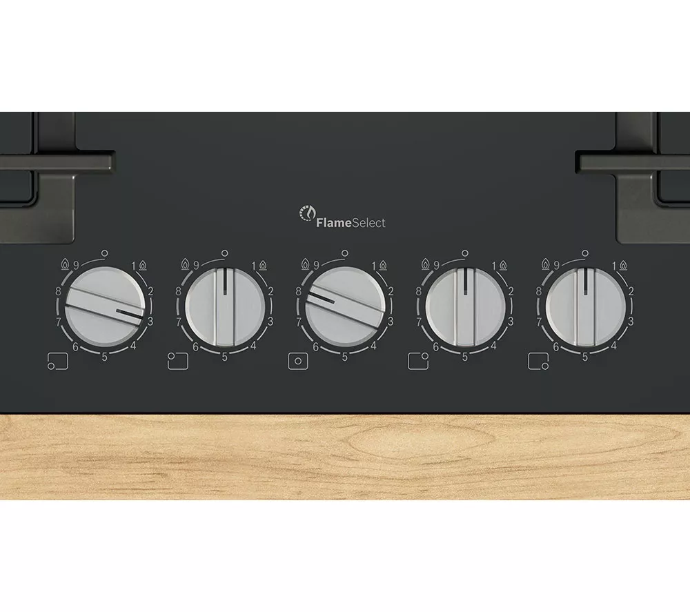 BOSCH Series 6 PPQ7A6I40 75 cm Gas Hob - Black