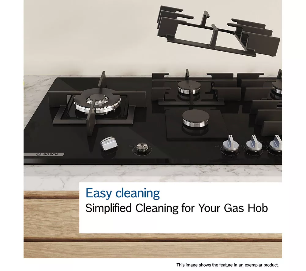 BOSCH Series 6 PPQ7A6I40 75 cm Gas Hob - Black