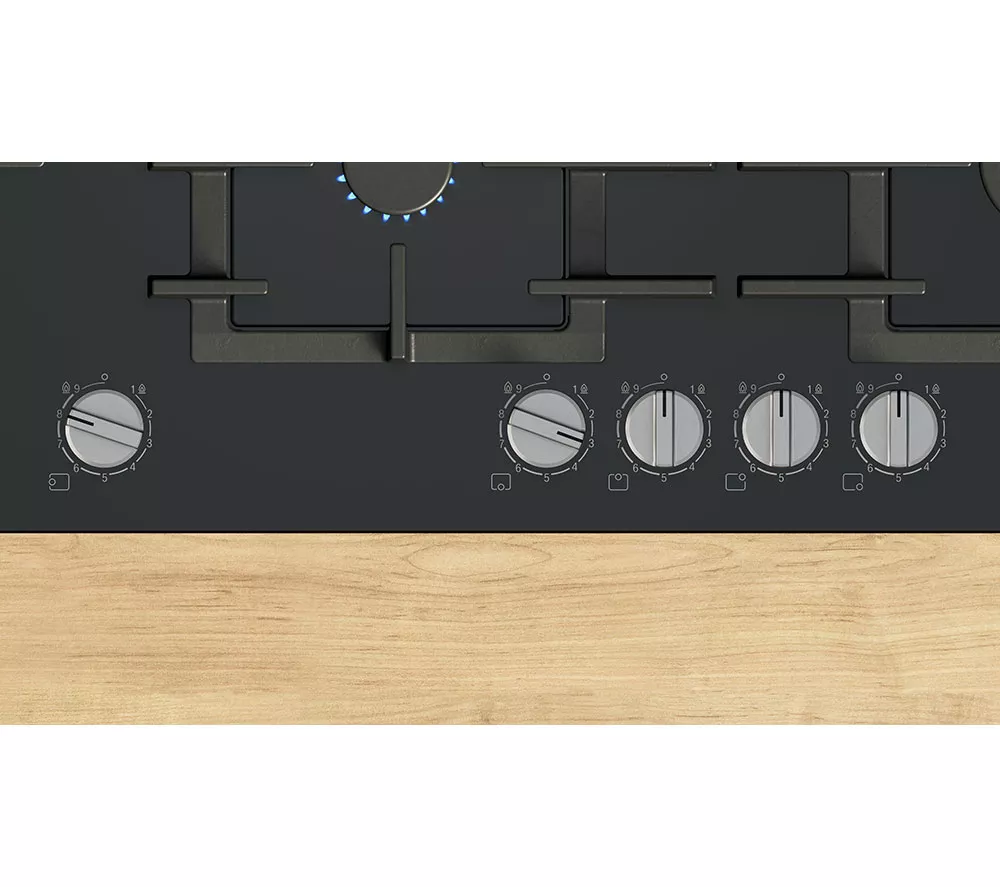 BOSCH Series 6 PPM9A6I40 90 cm Gas Hob - Black