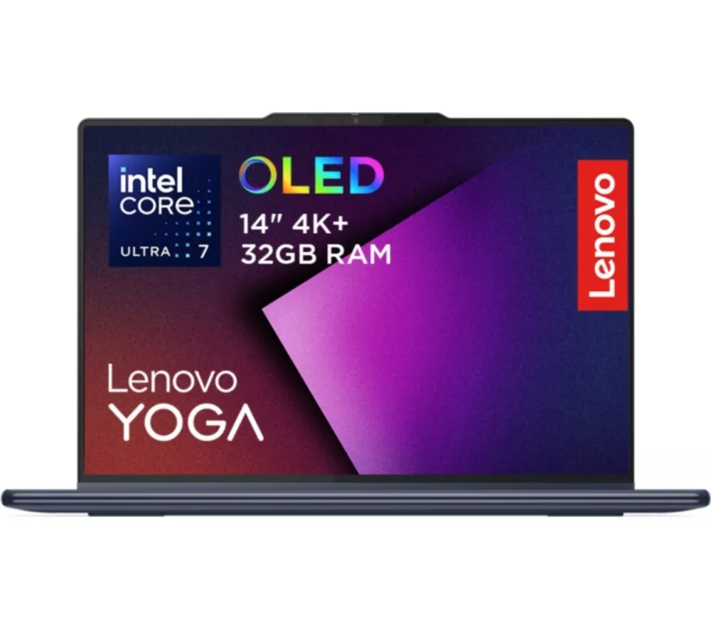 LENOVO Yoga 9 Aura Edition 14" 2 in 1 Laptop, Copilot+ PC - Intel® Core™ Ultra 7, 1 TB SSD, Cosmic Blue