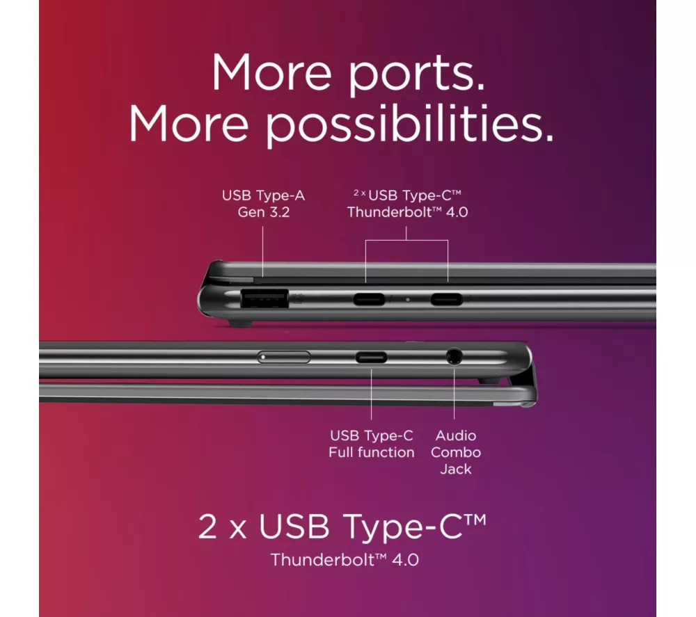 LENOVO Yoga 9 Aura Edition 14" 2 in 1 Laptop, Copilot+ PC - Intel® Core™ Ultra 7, 1 TB SSD, Cosmic Blue