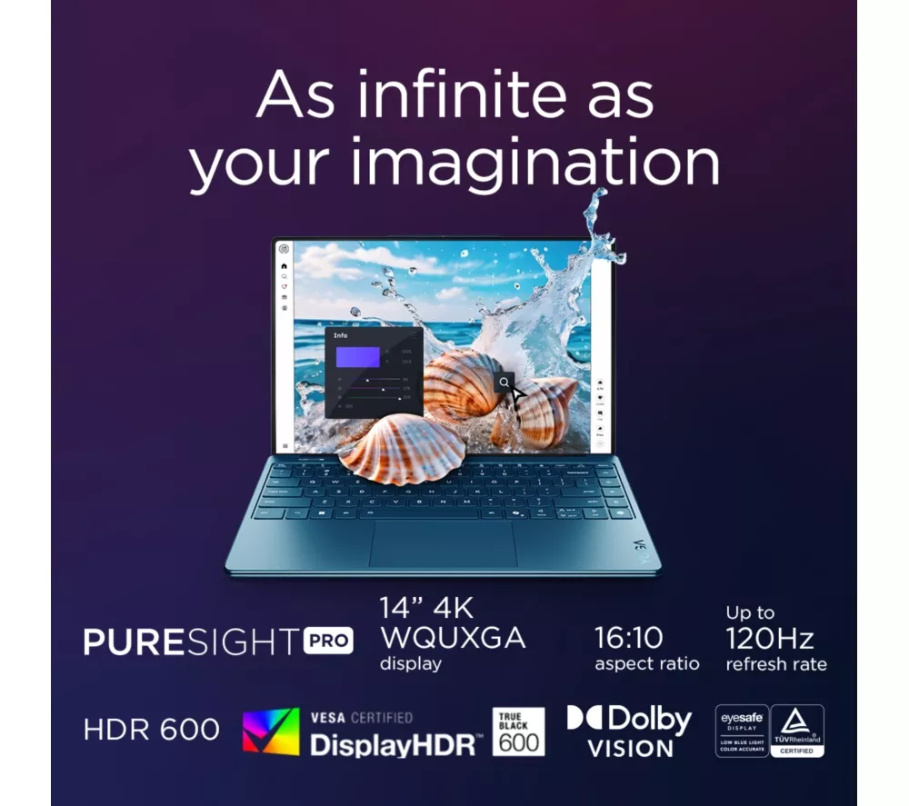 LENOVO Yoga Slim 9 14" Laptop, Copilot+ PC - Intel® Core™ Ultra 7, 1 TB SSD, Teal