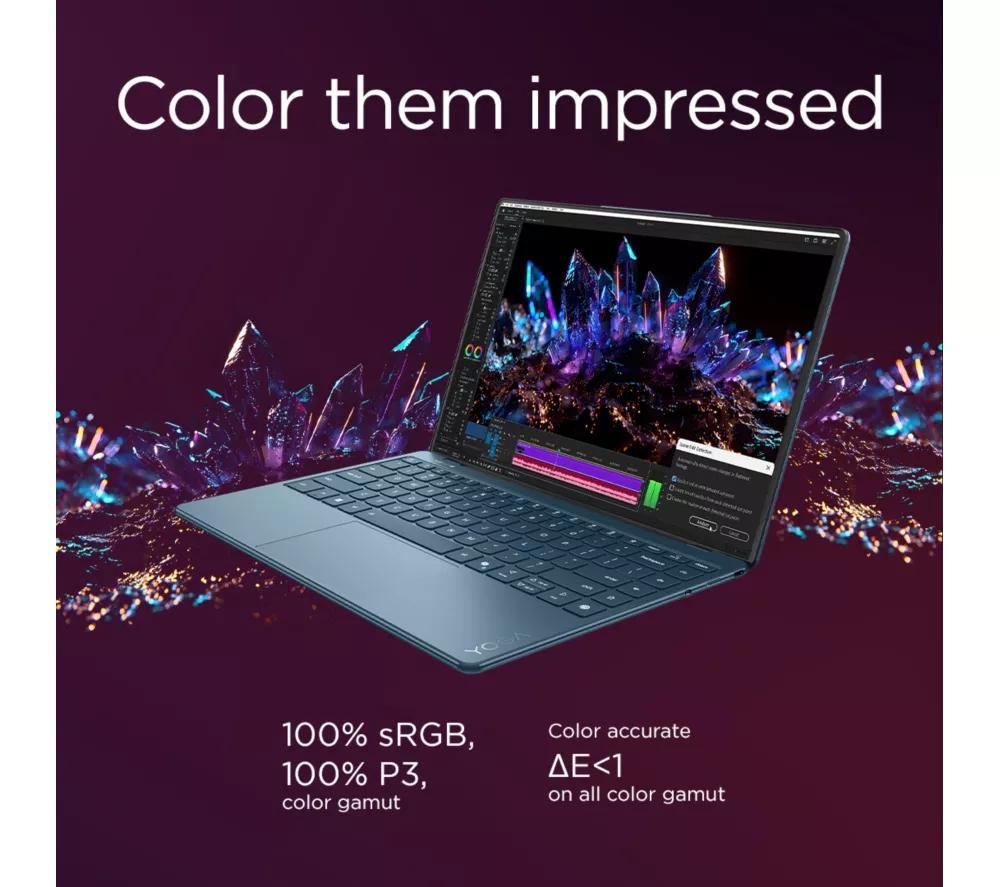 LENOVO Yoga Slim 9 14" Laptop, Copilot+ PC - Intel® Core™ Ultra 7, 1 TB SSD, Teal