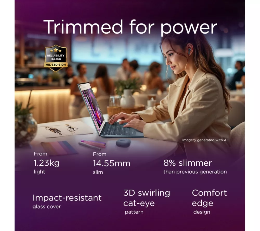 LENOVO Yoga Slim 9 14" Laptop, Copilot+ PC - Intel® Core™ Ultra 7, 1 TB SSD, Teal