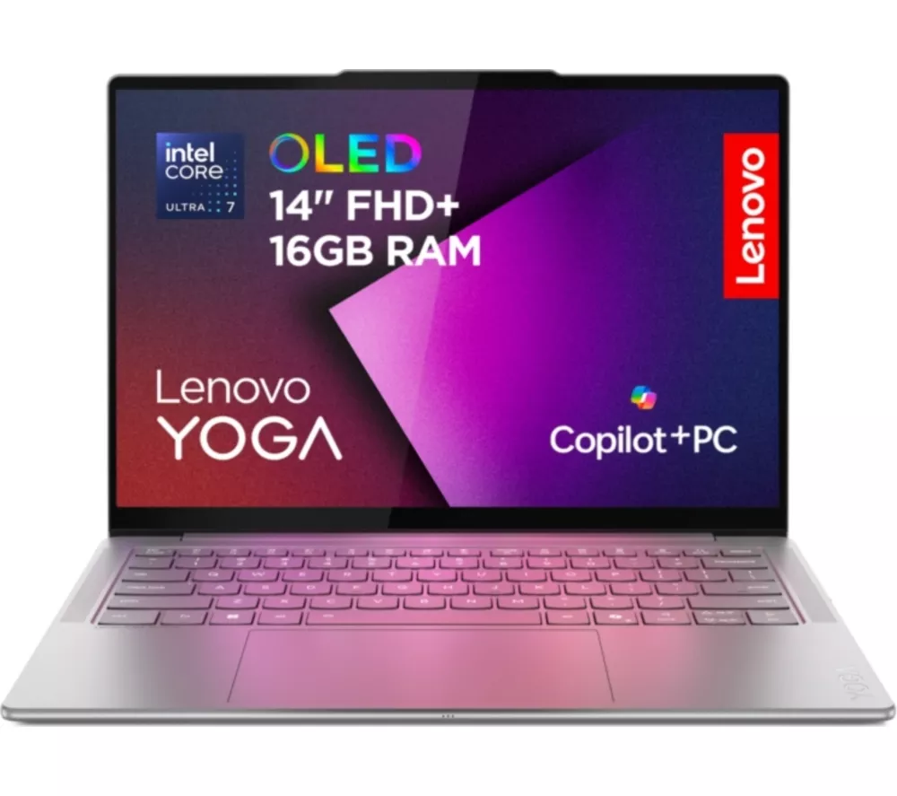 LENOVO Yoga Slim 7 14" Laptop, Copilot+ PC - Intel® Core™ Ultra 7, 1 TB SSD, Grey