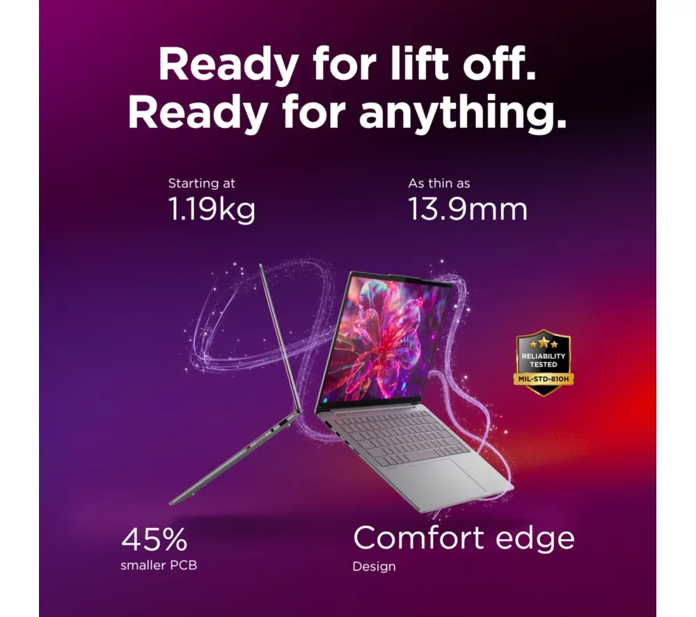 LENOVO Yoga Slim 7 14" Laptop, Copilot+ PC - Intel® Core™ Ultra 7, 1 TB SSD, Grey