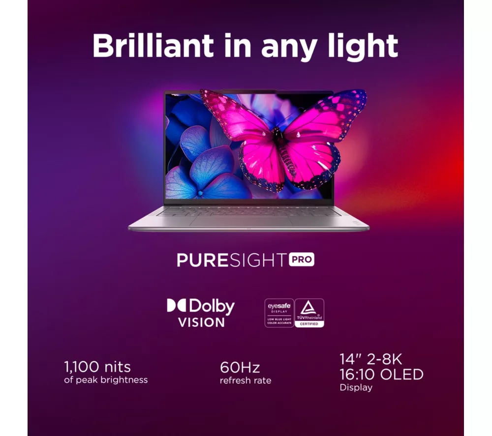 LENOVO Yoga Slim 7 14" Laptop, Copilot+ PC - Intel® Core™ Ultra 7, 1 TB SSD, Grey