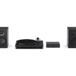 PRO-JECT Colourful Audio Belt Drive Turntable, Stereo Box and Speaker System - Satin Black