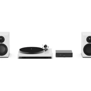 PRO-JECT Colourful Audio Belt Drive Turntable, Stereo Box and Speaker System - Satin White
