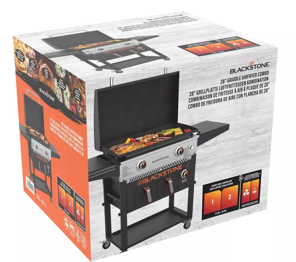 BLACKSTONE 28" Griddle Air Fryer Combo - Black