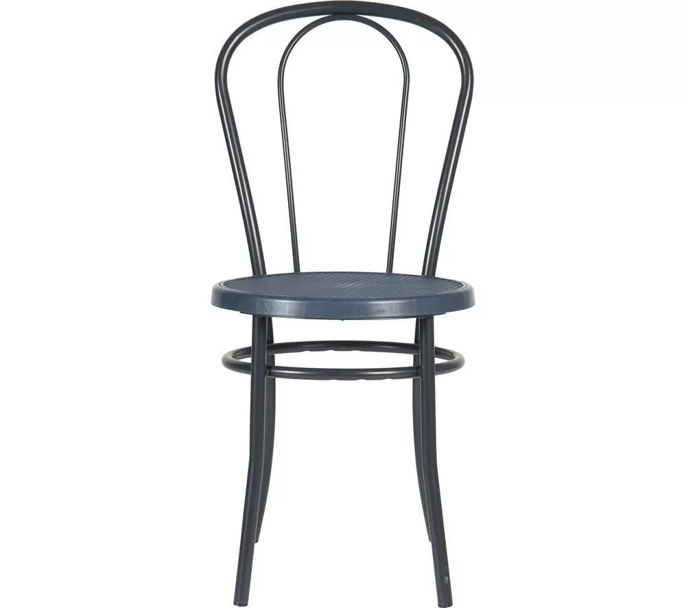 TEKNIK Urban Bistro Metal Chair - Blue, Set of 4