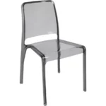 TEKNIK Clarity Polycarbonate Chair - Smoked, Set of 4