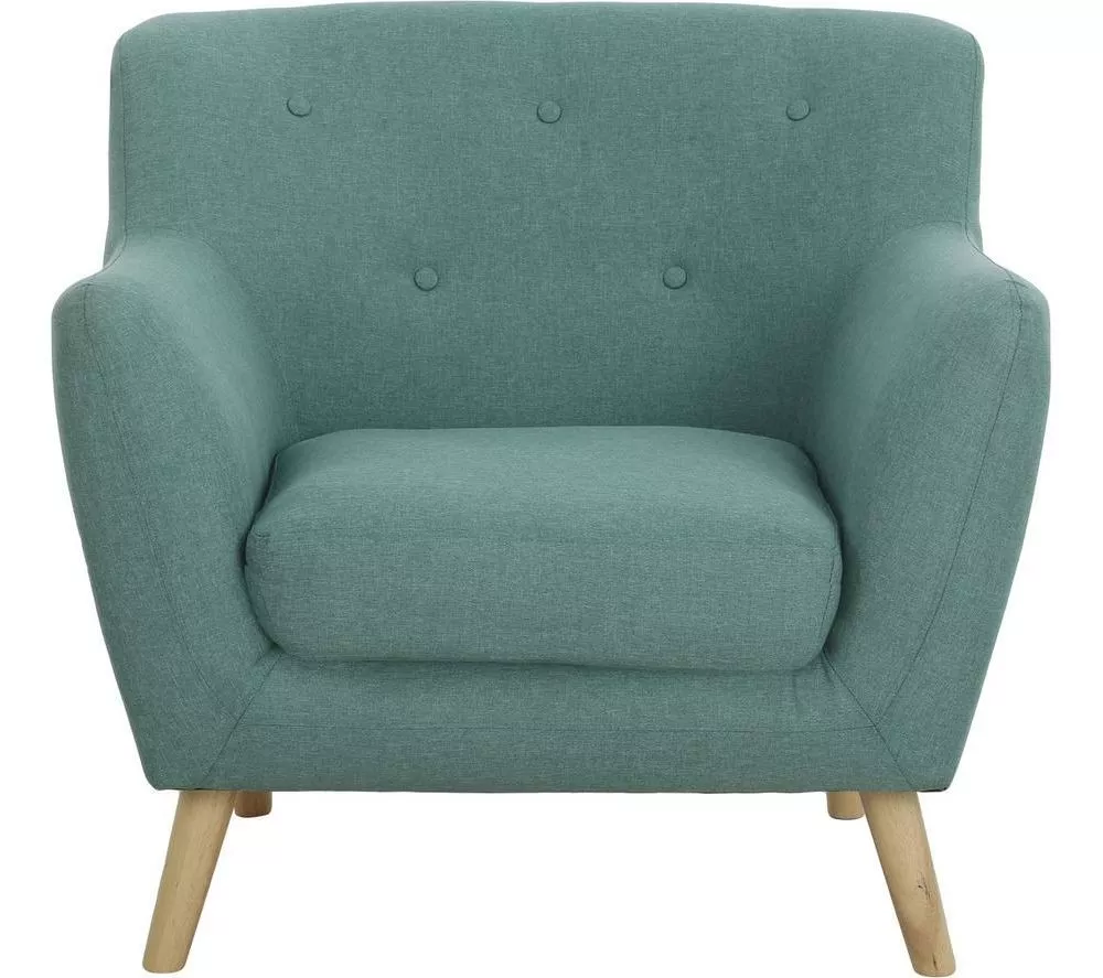 TEKNIK Skandi 7980 Fabric Armchair - Ocean Green