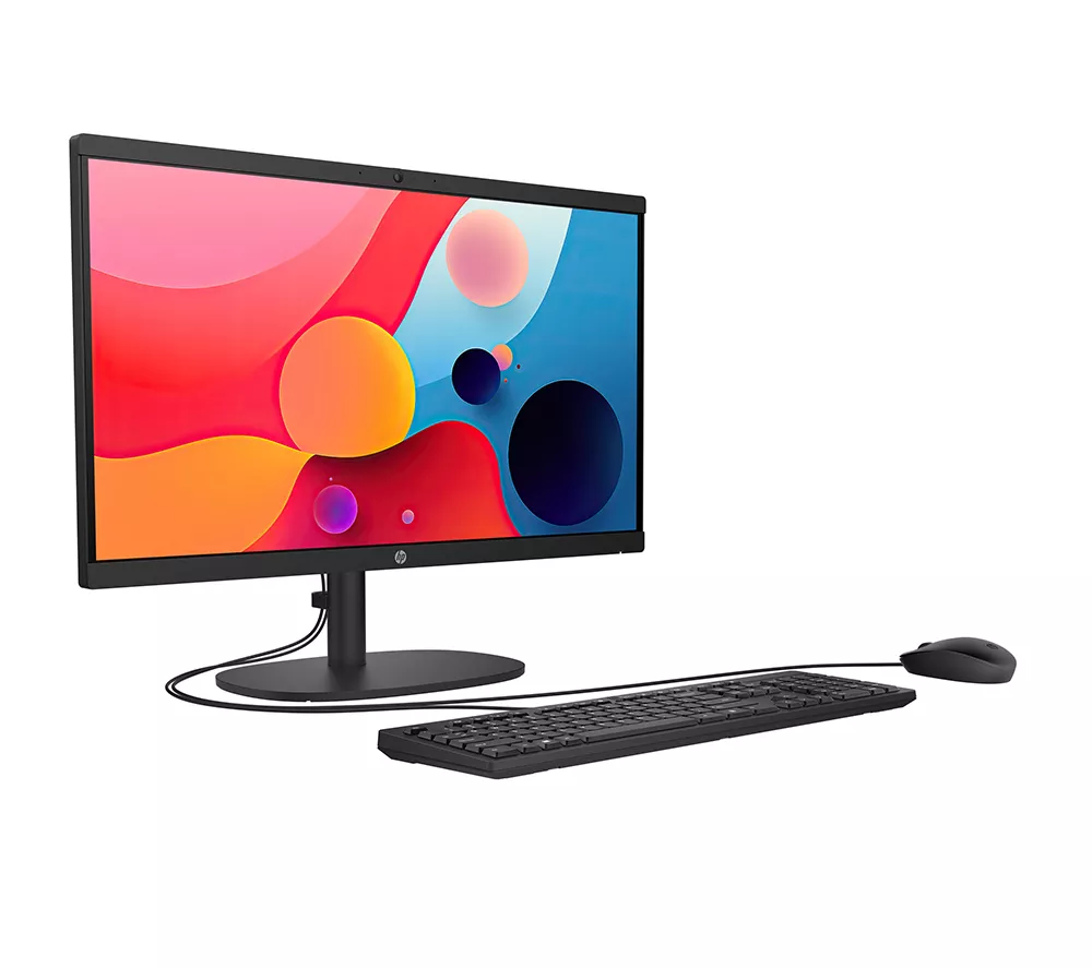 HP 22-dg0003na 21.5" All-in-One PC - Intel® N100, 128 GB UFS, Black