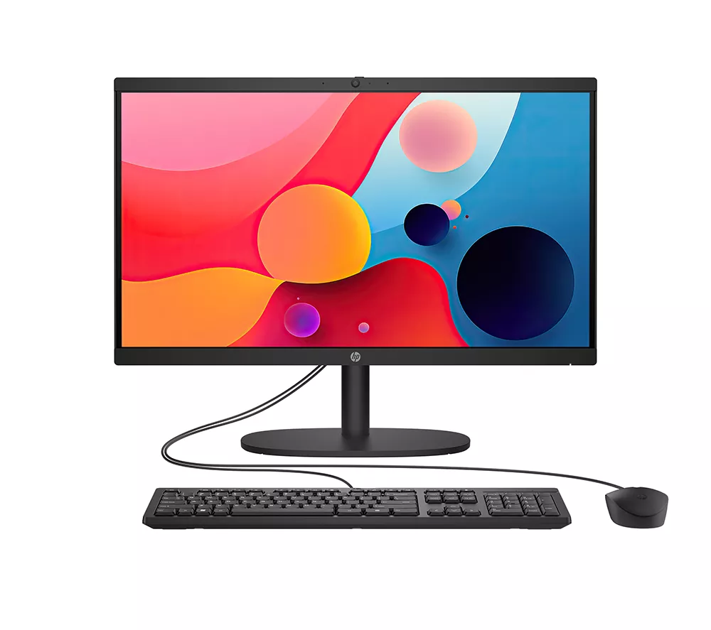 HP 22-dg0003na 21.5" All-in-One PC - Intel® N100, 128 GB UFS, Black