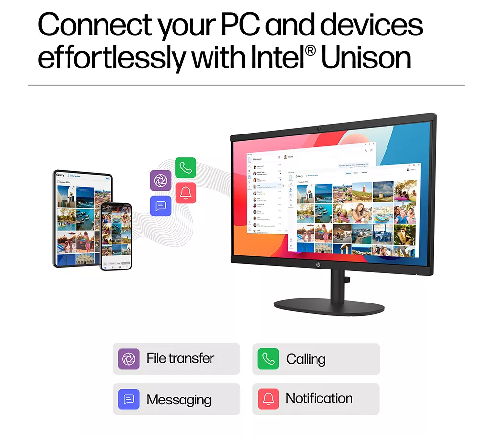 HP 22-dg0003na 21.5" All-in-One PC - Intel® N100, 128 GB UFS, Black