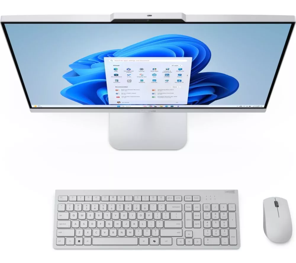 LENOVO A100 23.8" All-in-One PC - Intel® Core i3-N305, 512 GB SSD, Cloud Grey