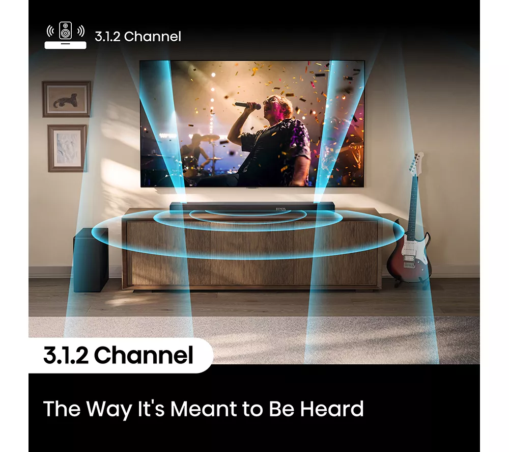 HISENSE AX3120Q 3.1.2 Wireless Sound Bar with Dolby Atmos & DTS Virtual:X