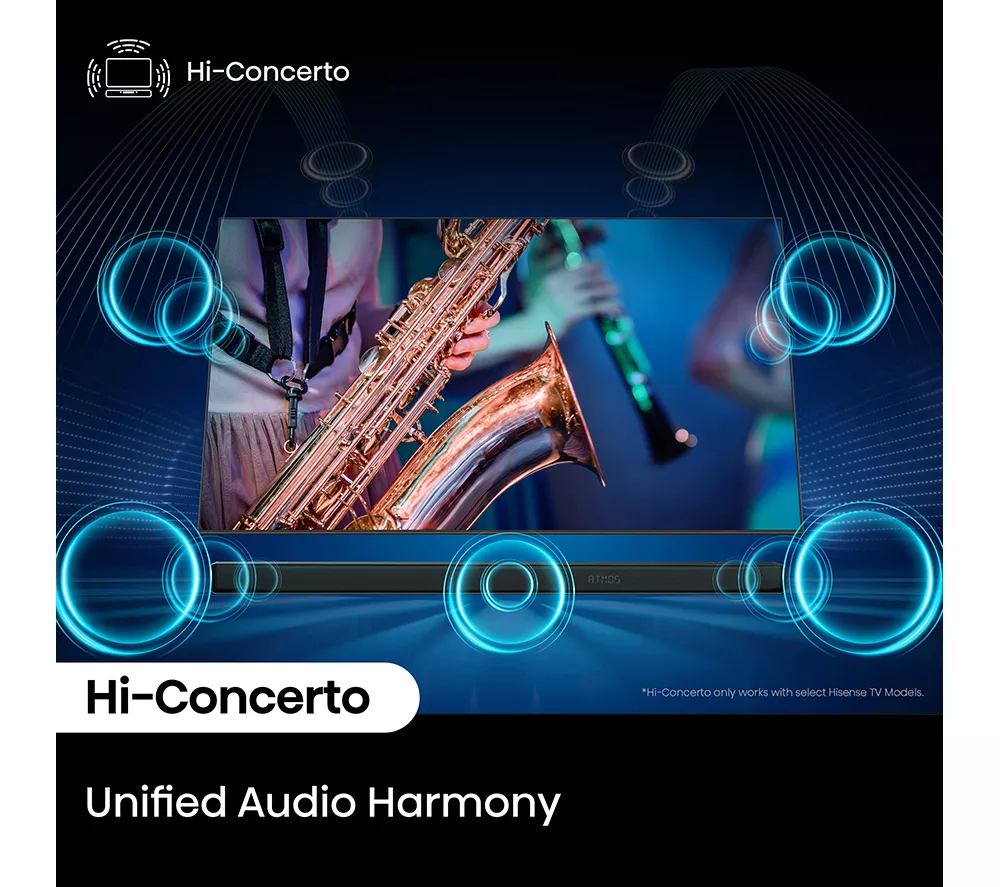 HISENSE AX3120Q 3.1.2 Wireless Sound Bar with Dolby Atmos & DTS Virtual:X