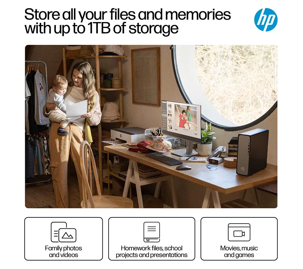 HP OmniDesk Slim S03-0001na Desktop PC - Intel® Core™ i5, 512 GB SSD, Black
