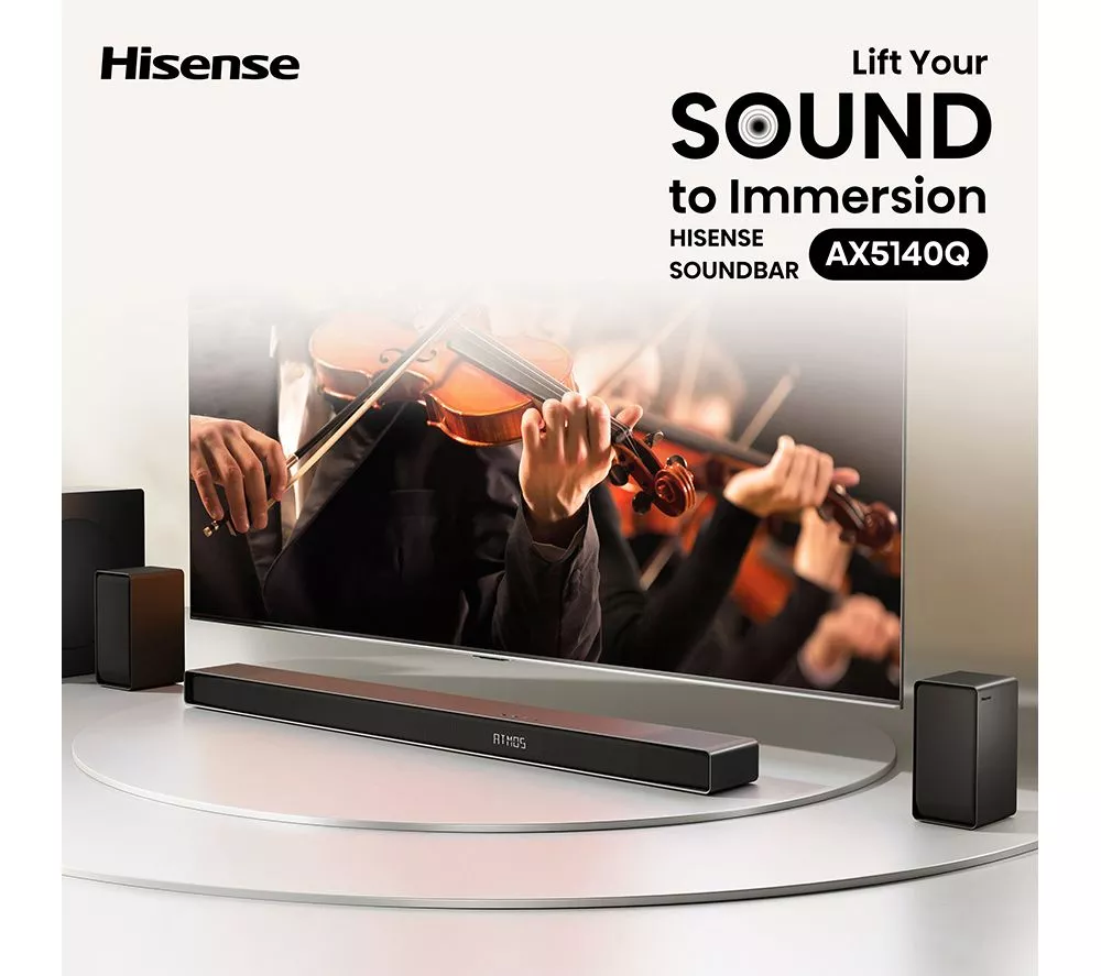 HISENSE AX5140Q 5.1.4 Wireless Sound Bar with Dolby Atmos