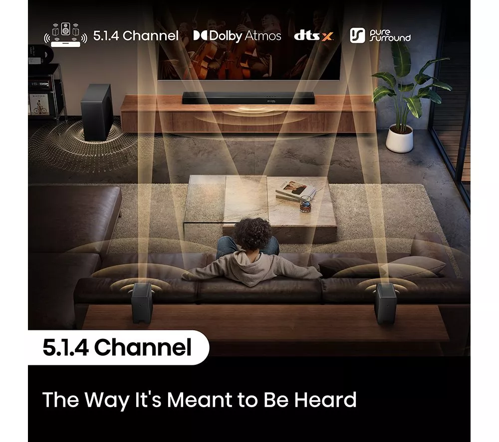 HISENSE AX5140Q 5.1.4 Wireless Sound Bar with Dolby Atmos