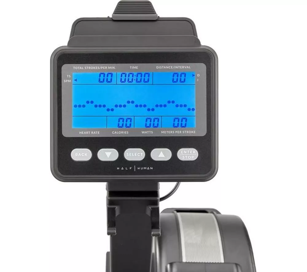 HALF HUMAN Air Rowing Machine - Black