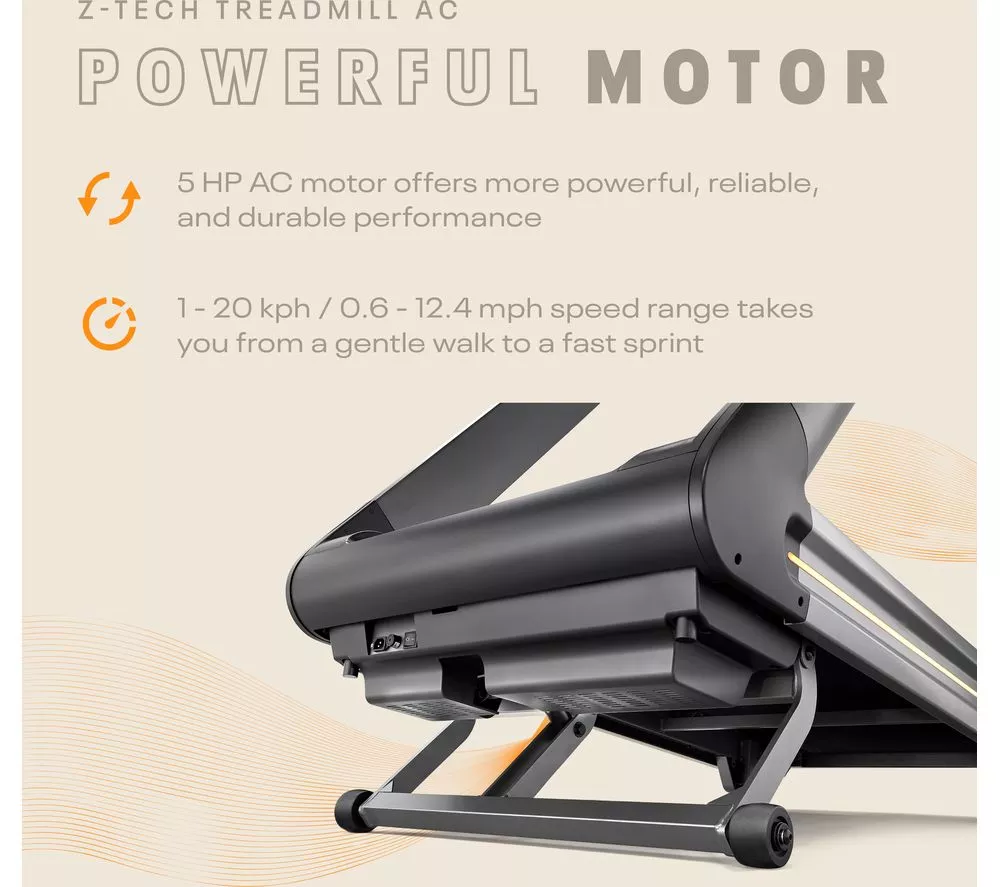 REEBOK Z-Tech AC Smart Bluetooth Treadmill - Black & Silver