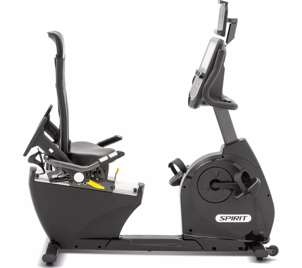 SPIRIT XBR55 ENT Smart Bluetooth Recumbent Exercise Bike - Black